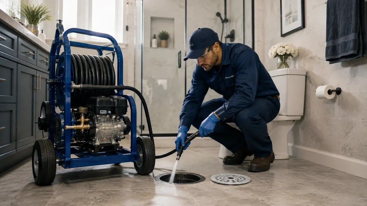 Bathroom Drain Hydro Jetting in San Clemente