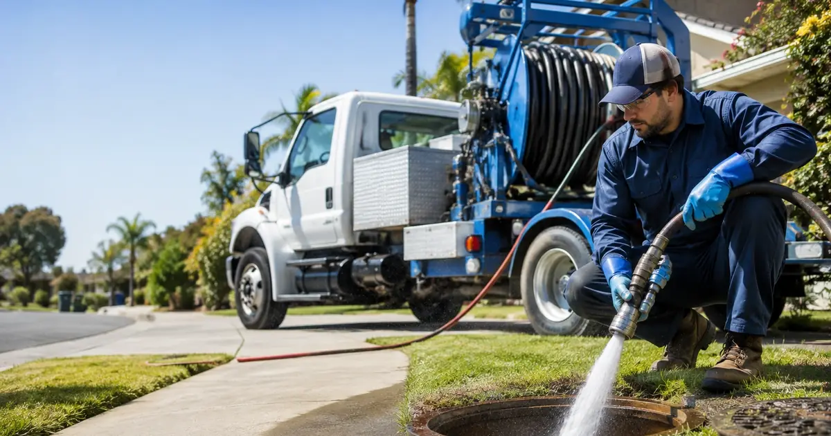 Hydro jet sewer cleaning San Clemente