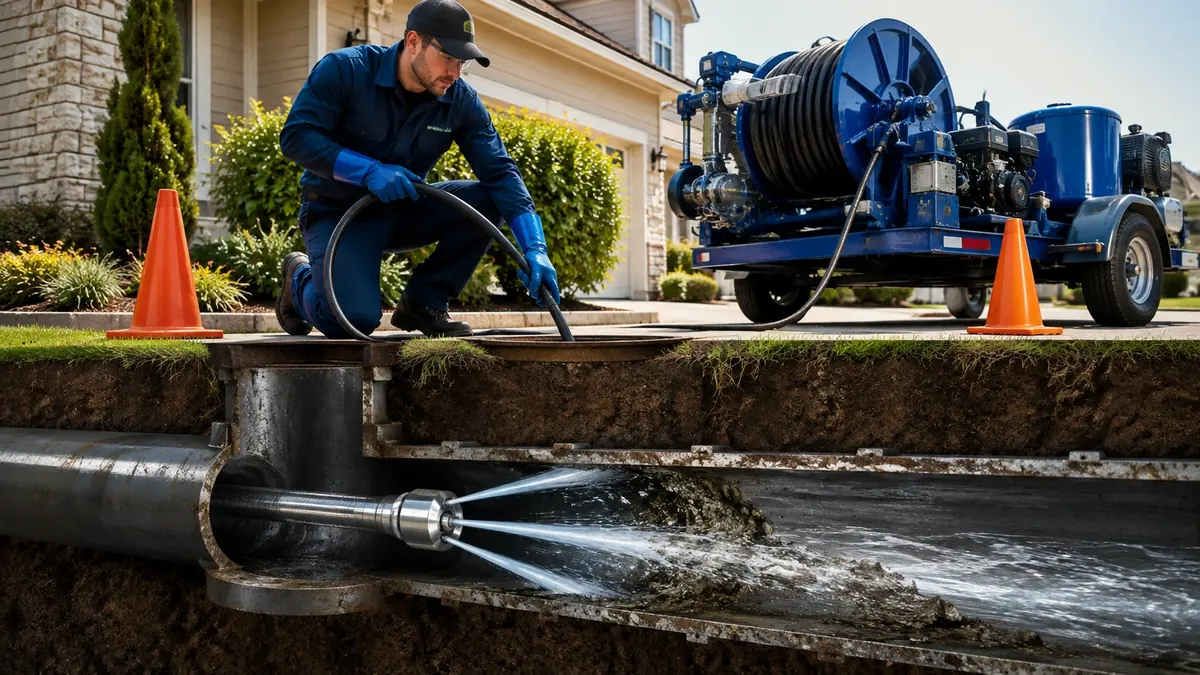 Main Sewer Line Hydro Jet Cleaning in San Clemente